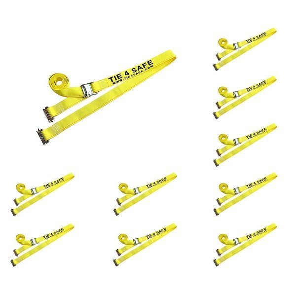 2" x 12' E Track Cam Buckle Straps w/ E Clips
WLL: 833 lbs, PK10, Tie 4 Safe, Mfr#: CT11-12M23Y-10