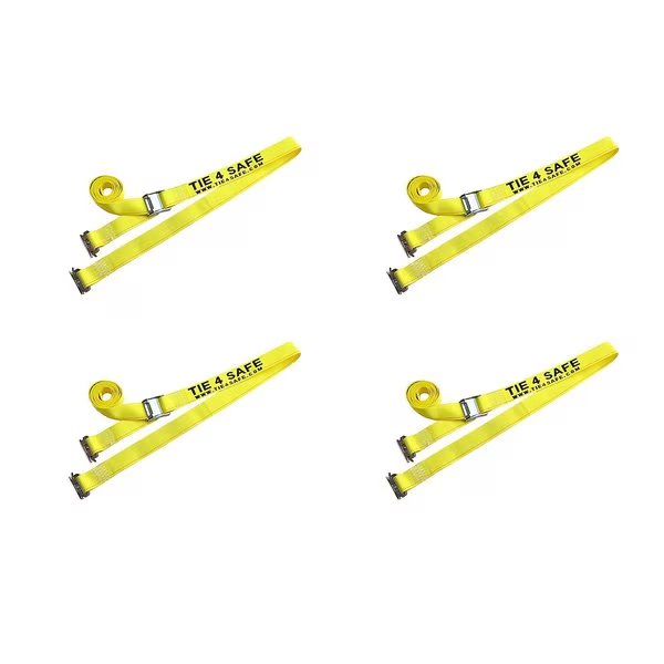 2" x 12' E Track Cam Buckle Straps w/ E Clips
WLL: 833 lbs, PK4, Tie 4 Safe, Mfr#: CT11-12M23Y-4