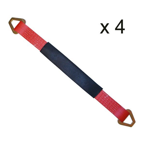2" x 36" Axle Straps w/ Sleeve & D Rings
WLL: 3,333 lbs., PK4, Tie 4 Safe, Mfr#: RT41A-36M18-R-C-4