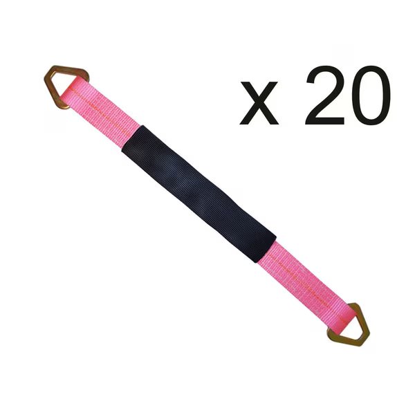 2" x 48" Axle Straps w/ Sleeve & D Rings
WLL: 3,333 lbs., PK20, Tie 4 Safe, Mfr#: RT41A-48M18-PK-C-20