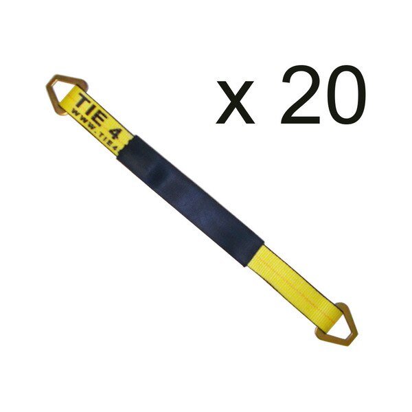 2" x 72" Axle Straps w/ Sleeve & D Rings
WLL: 3,333 lbs., PK20, Tie 4 Safe, Mfr#: RT41A-72M18-Y-C-20