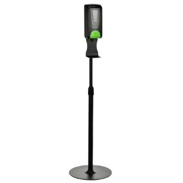 Automatic Hands-Free Liquid/Gel Hand Sanitizer/Soap Dispenser with Floor Stand, 1200 mL, Black, Alpine Industries, Mfr#: ALP430-L-S-BLK