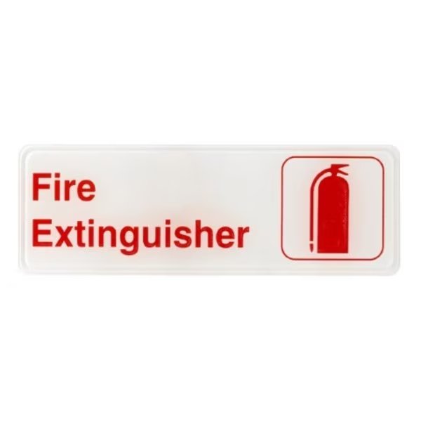 Fire Extinguisher Sign, 3x9, PK15, Alpine Industries, Mfr#: ALPSGN-34-15pk