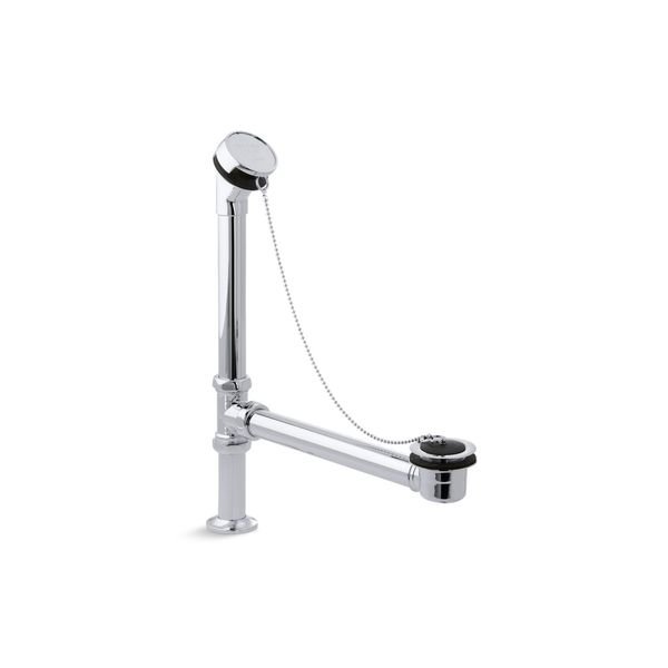 Antique Bath Drain, Chain And Rubber Stopper, Kohler, Mfr#: 106-CP