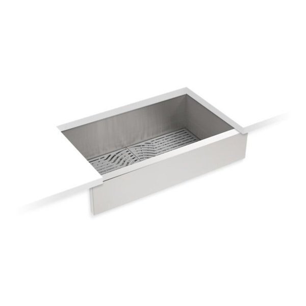 Under-Mount Sgl-Bowl Apron-Front Kitchen Sink W/ Access, 34"19-3/4"9.5", Sterling, Mfr#: 20243-PC-NA