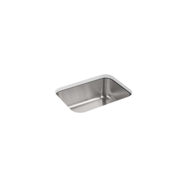 Under-Mount Single-Bowl Kitchen Sink, 23-3/8" X 17-11/16" X 8", Sterling, Mfr#: 11447-NA