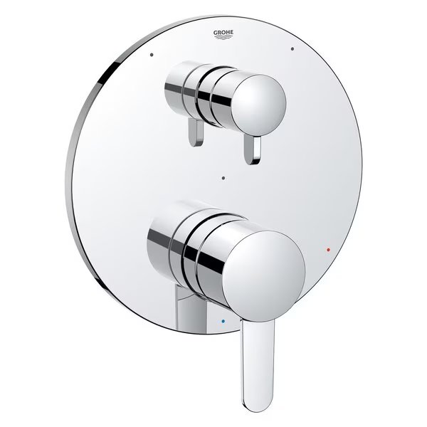 Cosmopolitan Pressure Balance Valve Trim With 3-Way Diverter With Cartridge, Chrome, Grohe, Mfr#: 29425000
