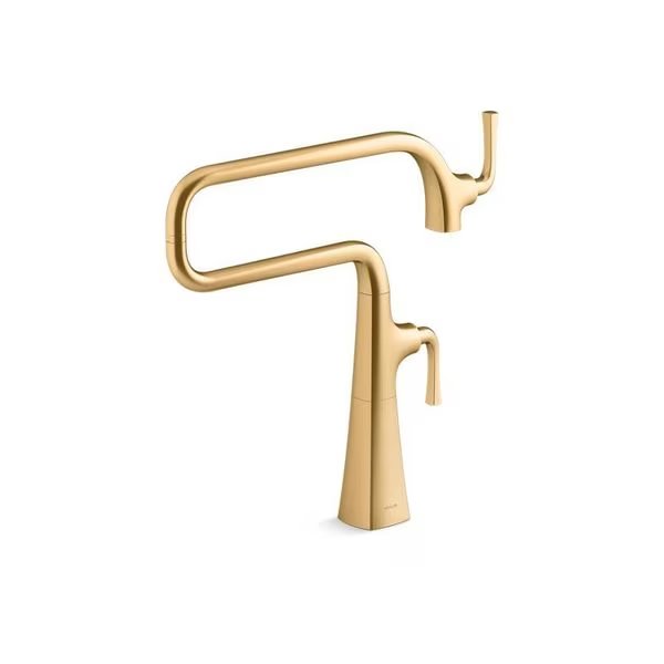 Graze Deck-Mount Pot Filler Faucet, Kohler, Mfr#: 22067-2MB