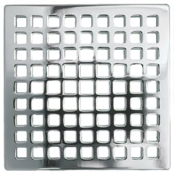 4" Square Shower Drain in Polished Chrome, Newport Brass, Mfr#: 233-401/26