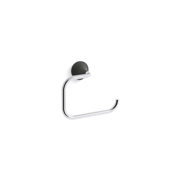 Tone Towel Ring Polished Chrome with Matte Black, Kohler, Mfr#: 27428-CBL