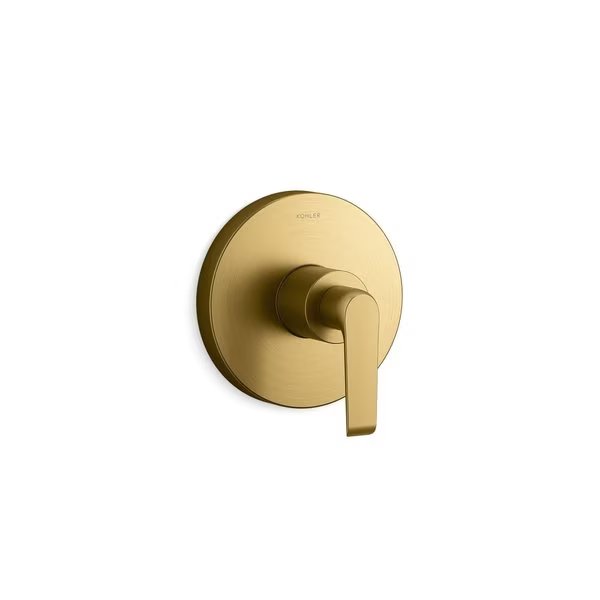 Avid R/T Sequential Valve Trim, Lvr Vibrant Brushed Moderne Brass, Kohler, Mfr#: TS97018-4-2MB