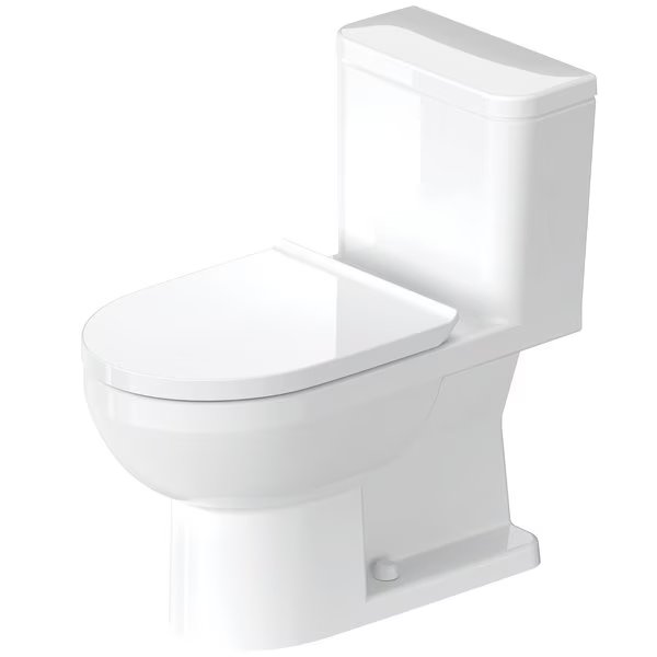 Durastyle Basic One-Piece Toilet With Seat White, Duravit, Mfr#: D4060000