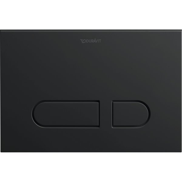 Durasystem A1 Actuator Plate Black Matte, Duravit, Mfr#: WD5008031090