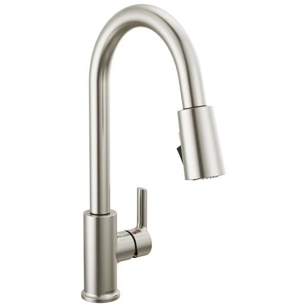 Flute Single Handle Pulldown Kitchen Faucet, Peerless, Mfr#: P7912LF-SS