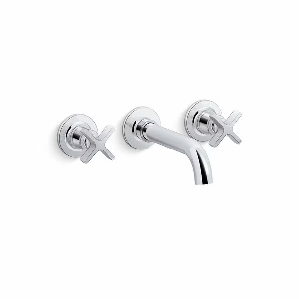 Wall-Mount Bathroom Sink Faucet Trim 1.2 GPM in Polished Chrome, Kohler, Mfr#: T35909-3-CP