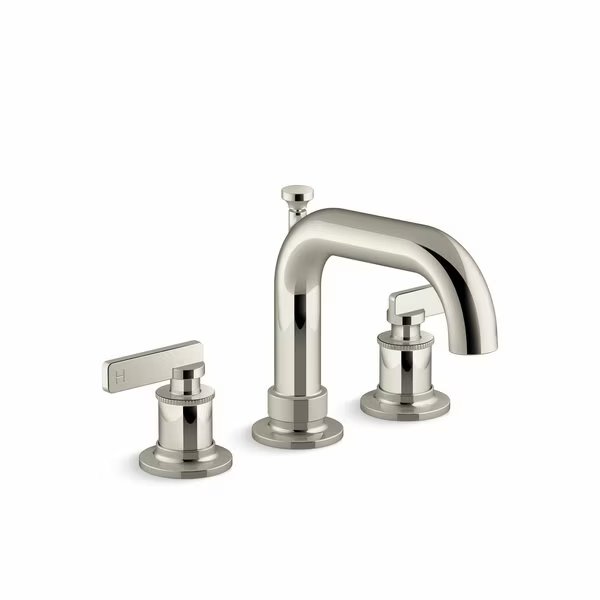 Deck-Mount Bath Faucet Trim With Diverter in Vibrant Polished Nickel, Kohler, Mfr#: T35912-4-SN