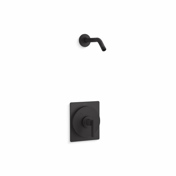 Rite-Temp Shower Trim Kit Without Showerhead in Matte Black, Kohler, Mfr#: TLS35914-4-BL