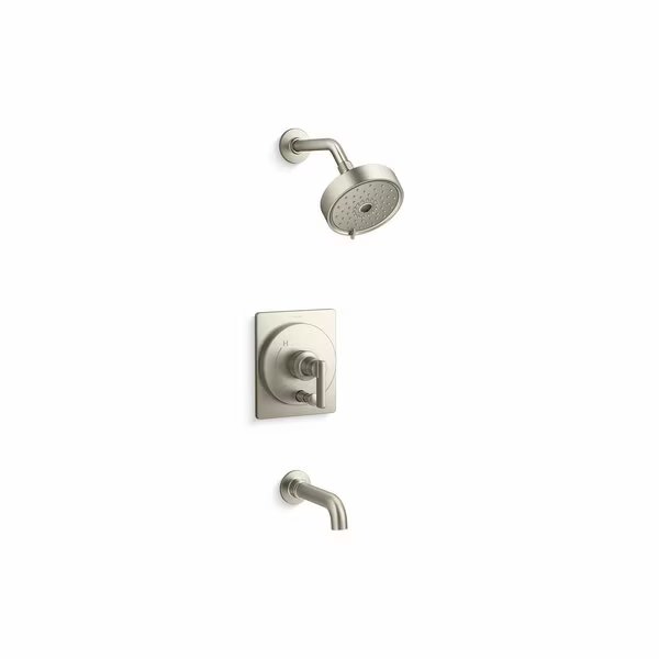 Rite-Temp Bath And Shower Trim Kit 1.75 GPM in Vibrant Brushed Nickel, Kohler, Mfr#: T35918-4G-BN
