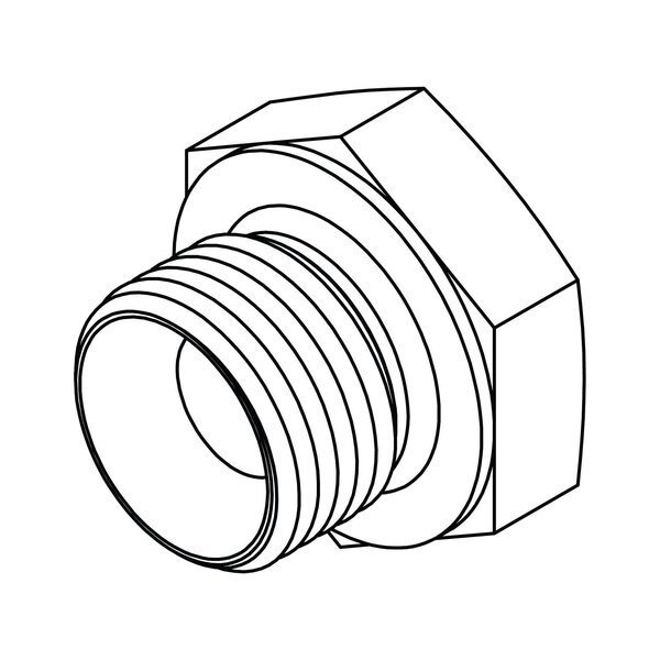 Hydraulic Fitting-International10X1.0MM HOLLOW HEX PLUG, Tompkins, Mfr#: 7408-HHP-10