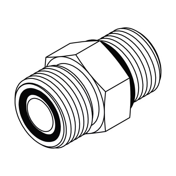 Hydraulic Fitting-Steel20MORFS-20MOR, Tompkins, Mfr#: FF6400-20-20