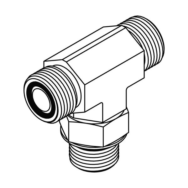 Hydraulic Fitting-Steel20MORFS-20MORFS-20MOR TEE, Tompkins, Mfr#: FF6803-20-20-20