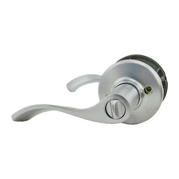 Balboa Lever Entry Door Lock SmartKey with New Chassis and 6AL Latch, RCS Strike Satin Chrome Finish, Kwikset, Mfr#: 405BL-26DS