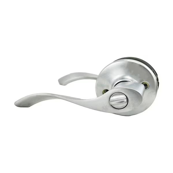 Balboa Lever Entry Door Lock with New Chassis and 6AL Latch and RCS Strike Satin Chrome Finish, Kwikset, Mfr#: 405BL-26D