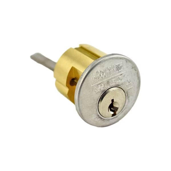 Conventional 6 Pin Rim Cylinder with 2" Tailpiece and 59B1 Keyway Satin Chrome, Corbin Russwin, Mfr#: CR300020062659B1