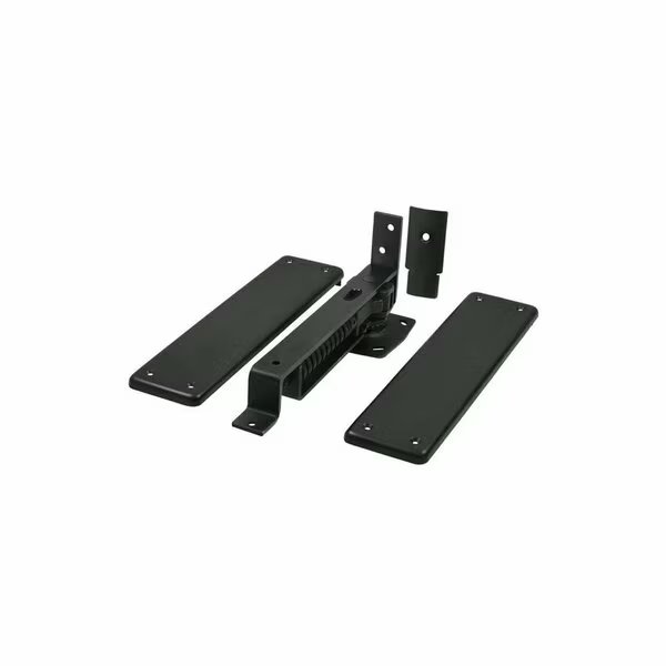 Spring Hinge; Double Action with Solid Brass Cover Plates Black Finish, Deltana, Mfr#: DASH95U19