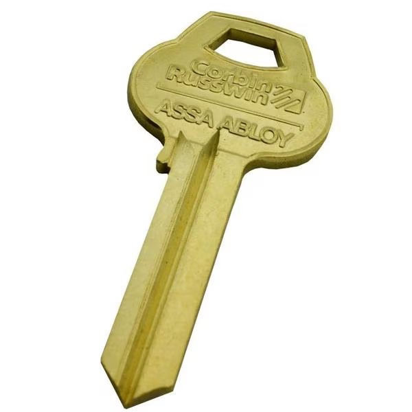 Corbin L46PIN10 6 Pin Coined Logo Key Blank with L4 Keyway, Corbin Russwin, Mfr#: L46PIN10