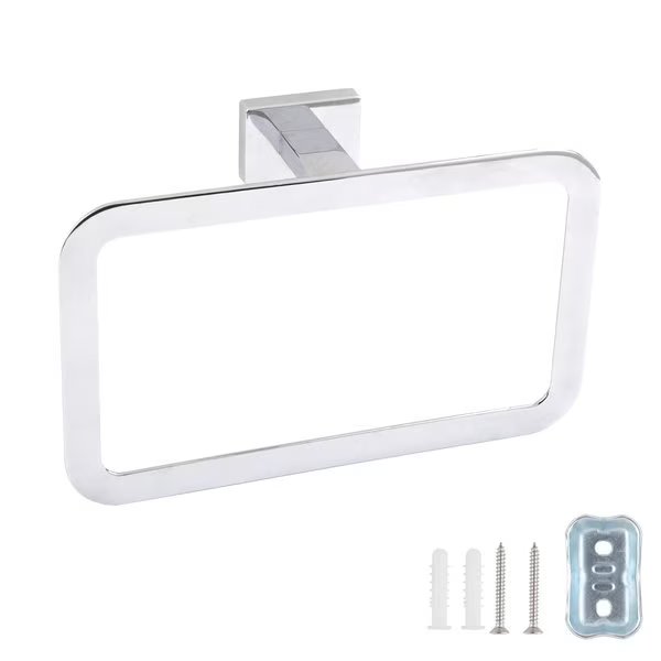 Euro Towel Ring - Polished Chrome, South Main Hardware, Mfr#: SH615-PC-1