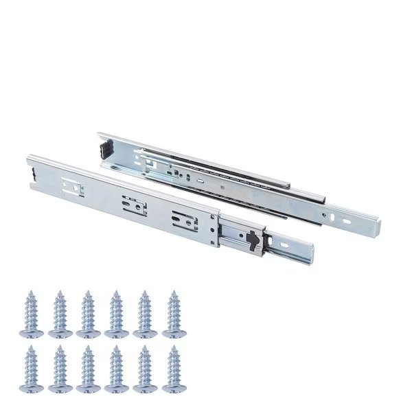 10 in. Side Mount Stainless Steel Ball Bearing Full Extension Drawer Slides, South Main Hardware, Mfr#: SLIDE-BB-10