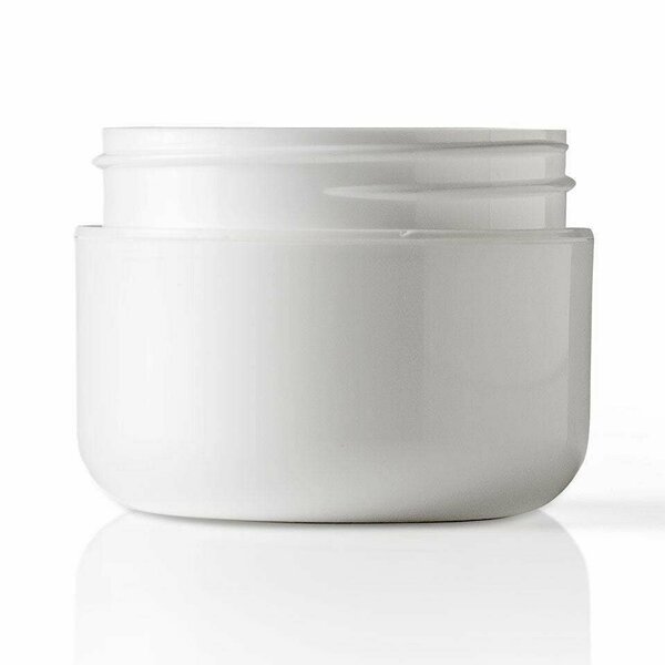 1 Oz P/P Out P/P In Double Wall Jar White, Round, 53-400, Round Base, Tricorbraun, Mfr#: 020670