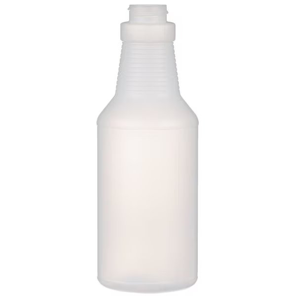16 oz Natural HDPE Plastic Round Carafe/Decanter Bottle- 28-400 Neck Finish, Tricorbraun, Mfr#: 027776