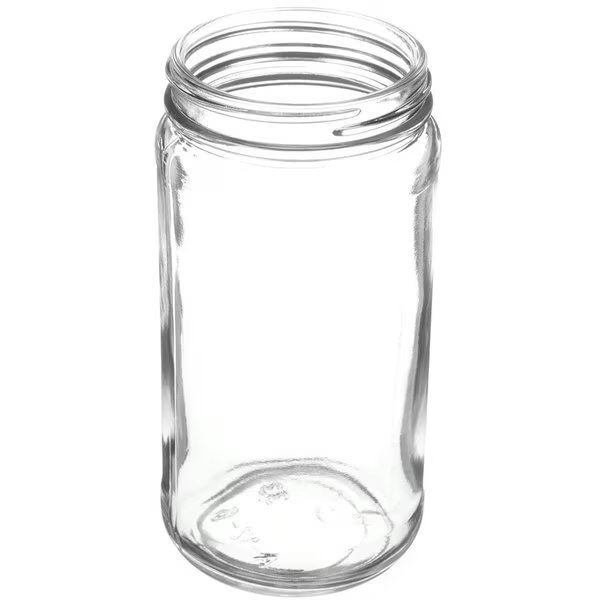 12 oz Clear Glass Round Paragon Jar- 63-405 Neck Finish, Tricorbraun, Mfr#: 012559