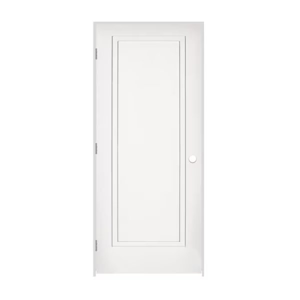 18" x 80" x 1-3/8" Primed 1-Panel 2-Step Interior Shaker 7-1/4" RH Prehung Door w/Brshd Chrome Hngs, Codel Doors, Mfr#: 1668pri8491RH26D714