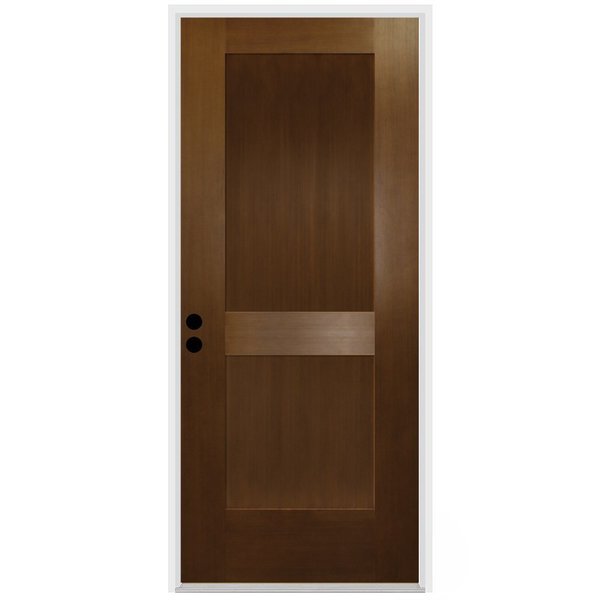 Exterior Single Door, Right Hand/Inswing, 1.75 Thick, Fiberglass, Trimlite, Mfr#: 3068RHISPFG2PSHK491610BM