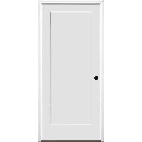36"x96"x1-3/4" Primed 1-Panel Interior Shaker 20min Fire Rated 6-9/16" LH Prehung Door, Codel Doors, Mfr#: 3080134PRI840120MLH10BB6916