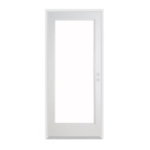 32" x 80" Primed White French Exterior Fiberglass Door, Codel Doors, Mfr#: 2868LHISPSF20FC691615M