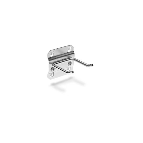2 In. Double Rod 30 Degree Bend Steel Pegboard Hook for LocBoard 5 Pack, Triton Products, Mfr#: 52213