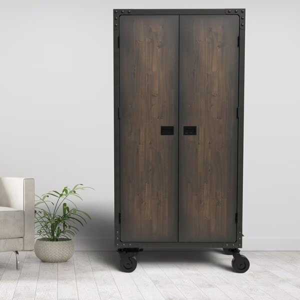 36 In. W x 72In. H Industrial Free Standing Cabinet with wheels, Duramax, Mfr#: 68010