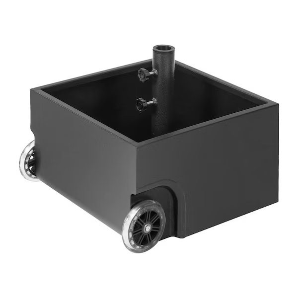 Decorative Umbrella Base Planter Box, 19.5-inch Length x 17.5-inch Width x 15.5-inch Height