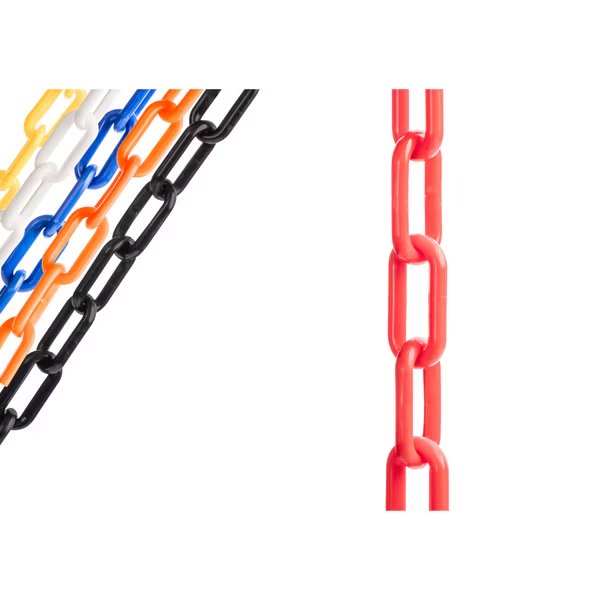Plastic Chain, 100 ft x 2 In. Red, Us Weight, Mfr#: U2351RED