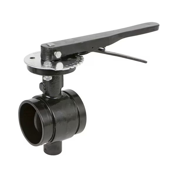 Grooved Pipe Fitting - Ductile Iron Black Epoxy-Coated - Butterfly - 2-1/2 Grooved End, Usa Industrials, Mfr#: ZUSA-VLV-216