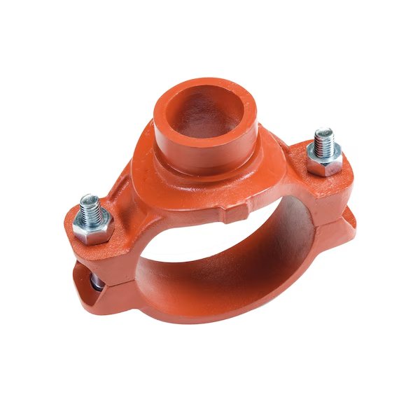 Grvd Pipe Fitting - Ductile Iron Orange Enamel-Coated - Mech Tee - 3 Run Size x 2 Grvd End, Usa Industrials, Mfr#: ZUSA-PF-19819