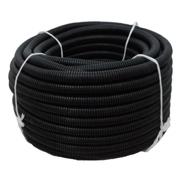 2"x100Ft Flexible Corrugated Black LDPE NON Split Tubing Wire Loom, Hydromaxx, Mfr#: BLDPENS200100