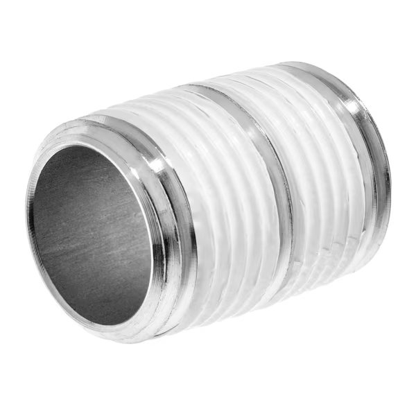 Pipe Fitting w Sealant - Aluminum - Sch40 - Close Nipple - 2-1/2" MNPT, Usa Industrials, Mfr#: ZUSA-PF-6082