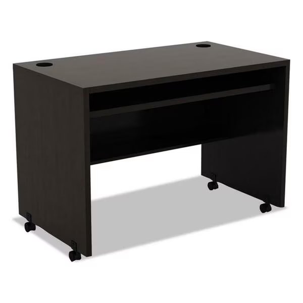 ALE 42 x 24 in. Valencia Series Mobile Workstation Desk - Espresso, Alera Technologies, Mfr#: VA204224ES