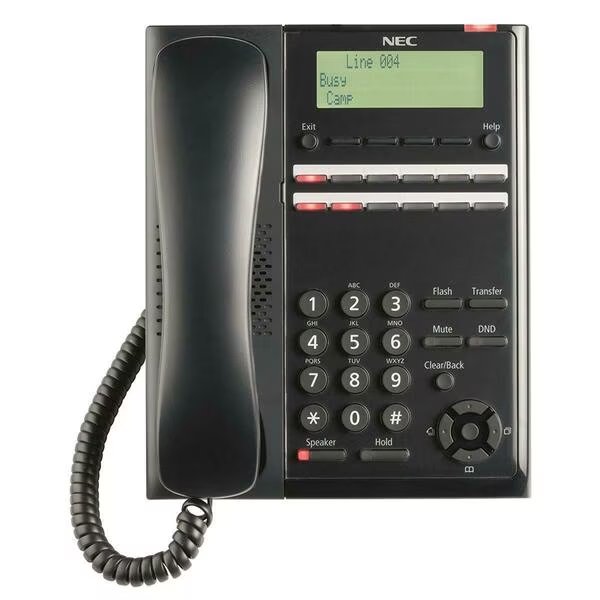 Digital 12-Button Telephone - Black, Nec, Mfr#: NEC-BE117451
