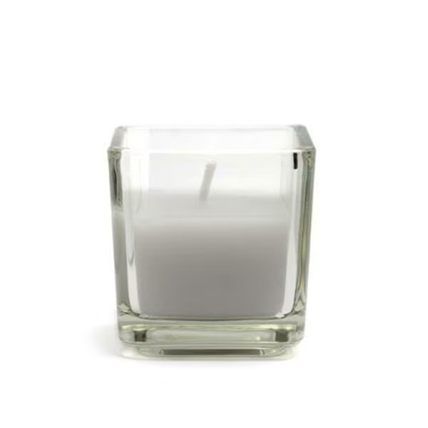 12 Piece Lavender Square Glass Votive Candles, Jeco, Mfr#: CVZ-046